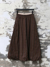 AVIVA JIFEI XUE 25 Autumn and Winter Simple Shirt/Layered Balloon Skirt AJX-FW25-LBS-USCT-Umber Stripe Skirt (FW25-ES)